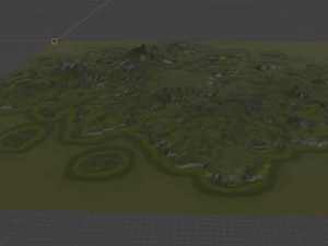 Island Terrain 5 3D Model