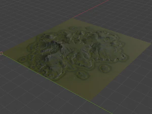 Island Terrain 5 3D Model