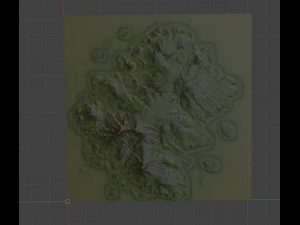 Island Terrain 5 3D Model