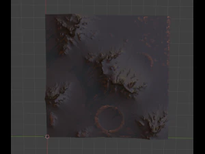Mars Terrain 3D Model