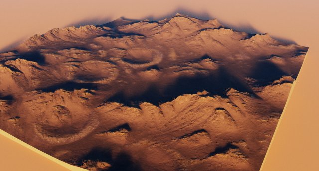 Mars Terrain 2 3D Model .c4d .max .obj .3ds .fbx .stl .blend 