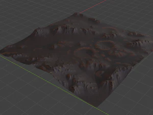 Mars Terrain 2 3D Model