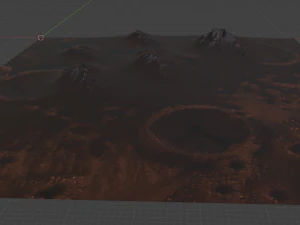Mars Terrain 4 3D Model