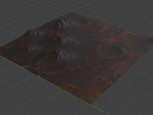 Mars Terrain 4 3D Model