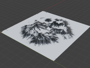 Snow Mountain Terrain 3D मॉडल