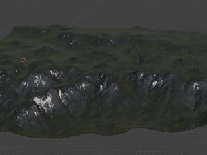 Terraced Terrain 3D Model