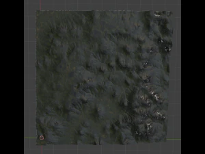 Terraced Terrain 3D Model