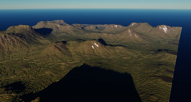 Terraced Terrain 2 Model 3D .c4d .max .obj .3ds .fbx .stl .blend 