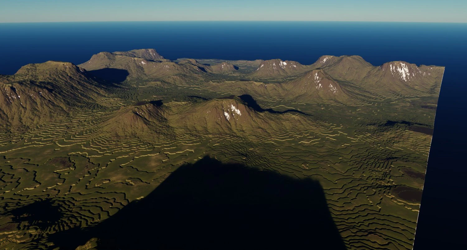 Terraced Terrain 2 3D Model .c4d .max .obj .3ds .fbx .stl .blend 