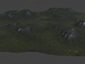 Terraced Terrain 2 3D Model