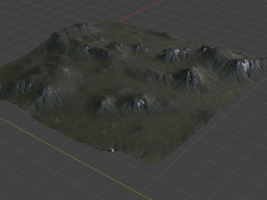 Terraced Terrain 2 Model 3D