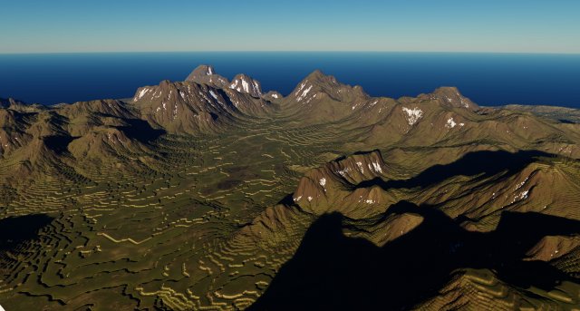 Terraced Terrain 3 3D 模型 .c4d .max .obj .3ds .fbx .stl .blend 