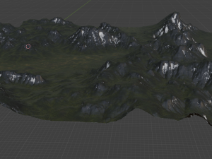 Terraced Terrain 3 3D 模型