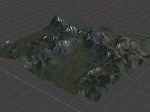 Terraced Terrain 3 3D 模型