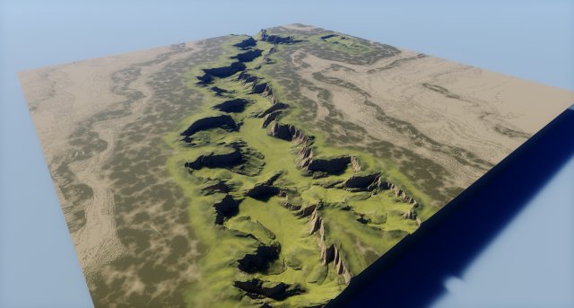 Valley Terrain Modelo 3D .c4d .max .obj .3ds .fbx .stl .blend 
