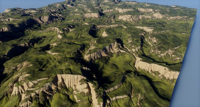 Valley Terrain 2 Model 3D .c4d .max .obj .3ds .fbx .stl .blend