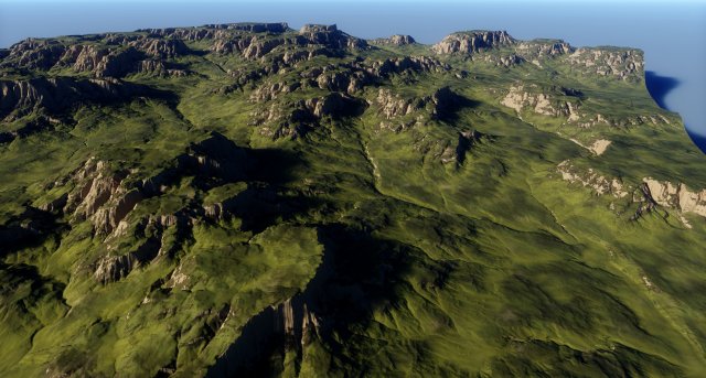 Valley Terrain 3 3Dモデル .c4d .max .obj .3ds .fbx .stl .blend 