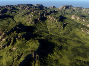 Valley Terrain 3 Modèle 3D