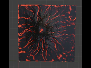 Volcano Terrain 2 3D Model