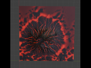 Volcano Terrain 3 3D Model