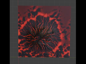 Volcano Terrain 3 3D Model