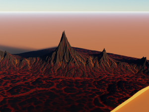 Volcano Terrain 4 Modèle 3D