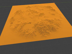 Terreno Realista 53 Modelo 3D