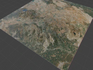 Realistic Terrain 54 3D Model