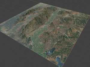 Realistic Terrain 57 3D Model