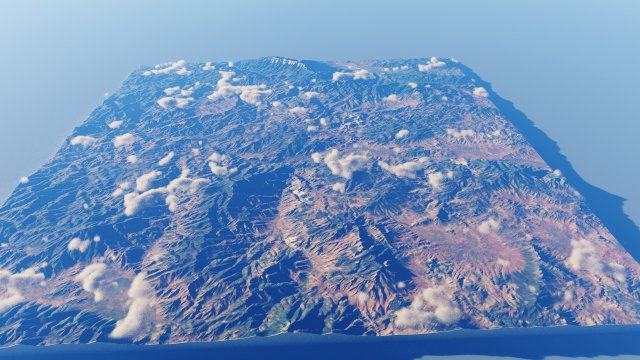 Realistic Terrain 60 3D मॉडल .c4d .max .obj .3ds .fbx .stl .blend 