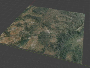 Realistic Terrain 60 3D Model