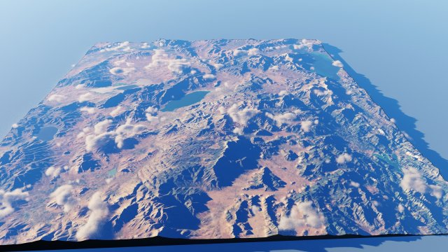 Realistic Terrain 62 3D 模型 .c4d .max .obj .3ds .fbx .stl .blend 