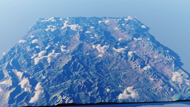 Realistic Terrain 63 Modèle 3D .c4d .max .obj .3ds .fbx .stl .blend 
