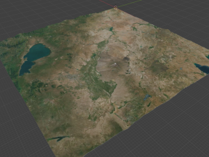Realistic Terrain 64 Model 3D