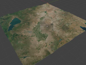 Realistic Terrain 64 3D Model