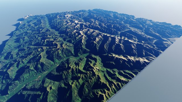 Alps Mountain 25 3D Модель .c4d .max .obj .3ds .fbx .stl .blend 