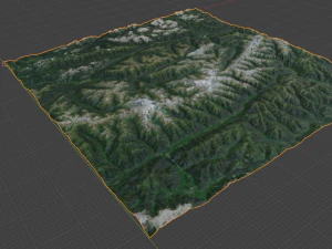 Alps Mountain 25 3D Model