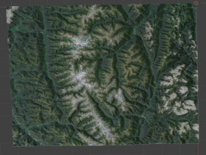 Alps Mountain 25 3D Model