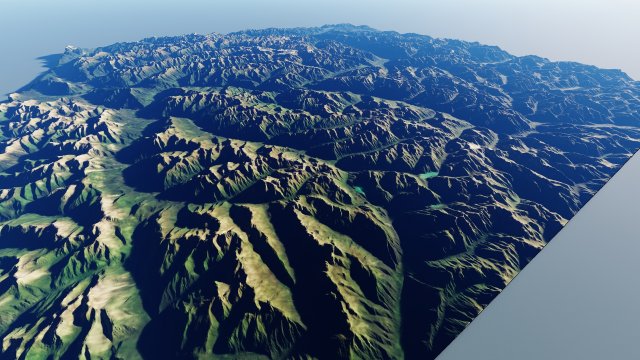 Alps Mountain 27 Model 3D .c4d .max .obj .3ds .fbx .stl .blend 