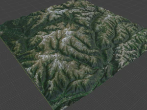 Alps Mountain 27 3D Model