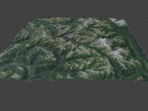 Alps Mountain 28 3D Model