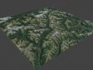 Alps Mountain 28 3D Model