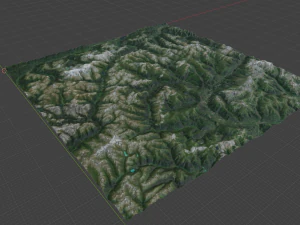 Alps Mountain 29 3D Model