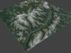 Alps Mountain 30 Model 3D