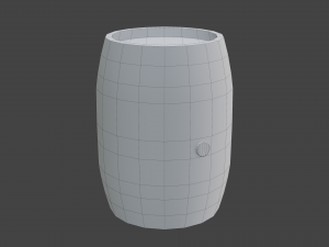 Barrel Lowpoly 3D Model