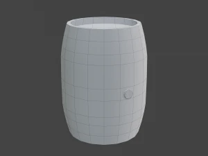 Barril Lowpoly Modelo 3D
