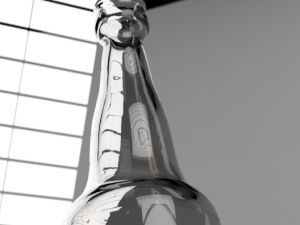 Glass bottle Model 3D