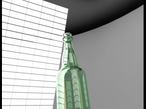 Glass bottle 3D मॉडल