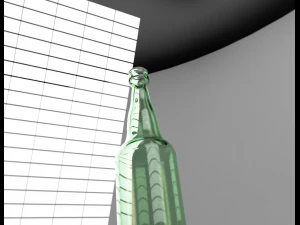 Glass bottle 3D Model