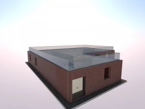 L Shape Building 3D Model